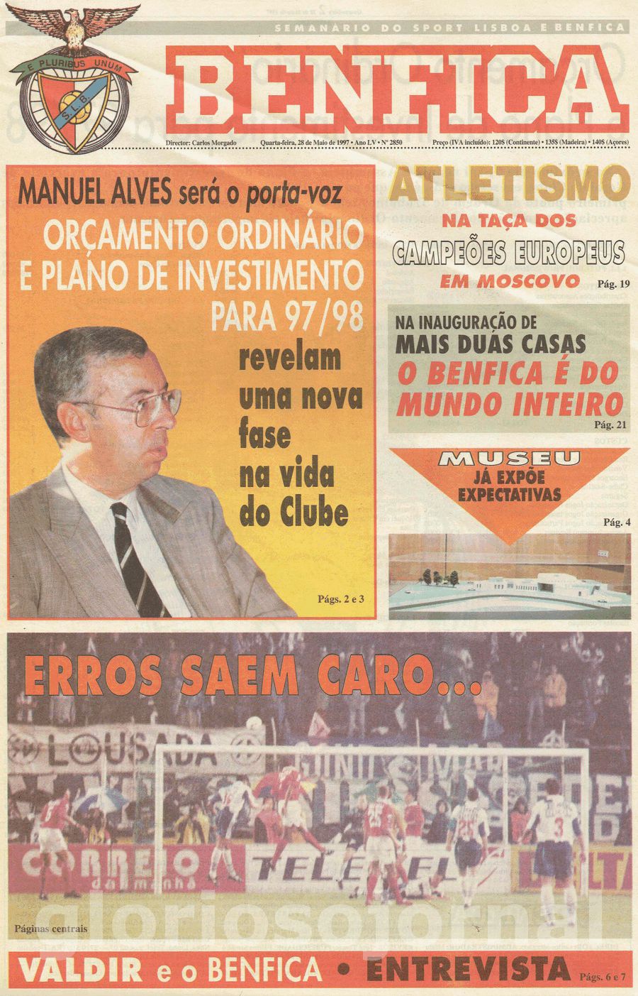 jornal o benfica 2850 1997-05-28